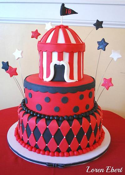 Vintage Circus Cake! - Cake by Loren Ebert