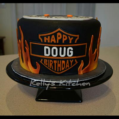 Harley Davidson Birthday Cake - Cake by Kelly Stevens