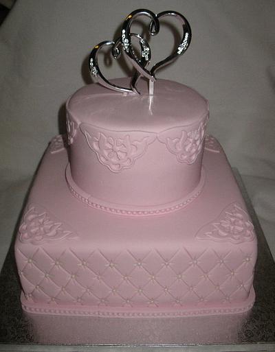 2 Hearts Bridal Shower - Cake by DoobieAlexander