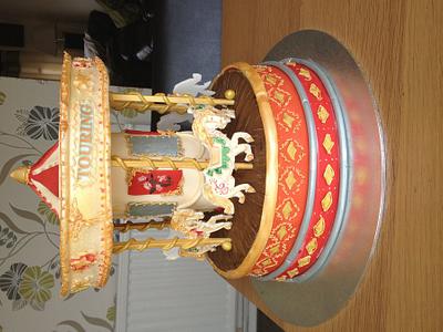 Vintage carousel - Cake by Bubba's cakes 