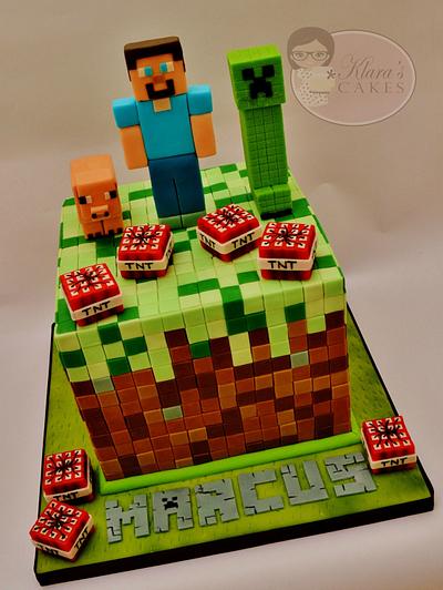 The Minecraft Cake - Grass Block - Cake by Klaras Cakes