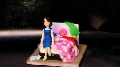 Bed theme cake - Cake by Urvi Zaveri 