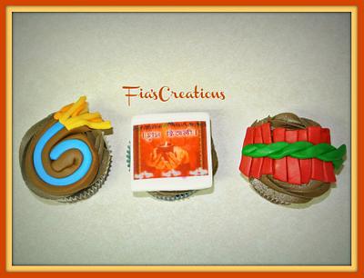 Diwali Pataka's Cupcakes - Cake by FiasCreations