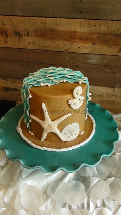 Beach Birthday Cake - Cake by Shannon Bond Cake Design