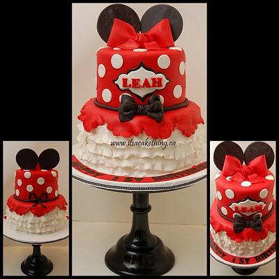 Original Minnie Inspired Cake  - Cake by It's a Cake Thing 