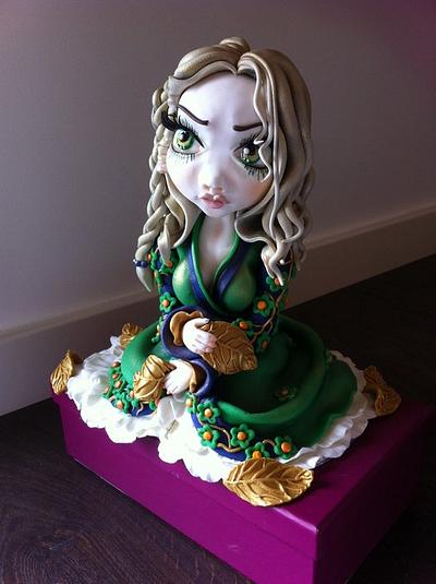 Sweet Foxy Eyelash Girl - Cake by Sophia  Fox
