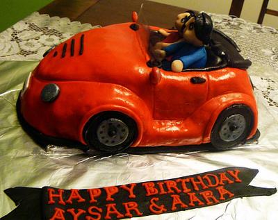 Car cake for twins! - Cake by mals