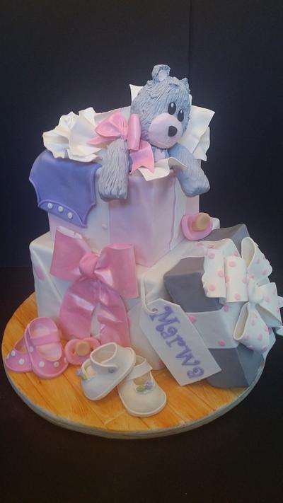 Teddy gift box cakes - Cake by Cupcake32