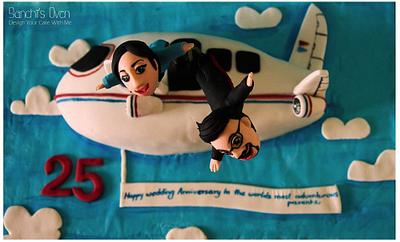 Sky Diving  - Cake by Sanchita Nath Shasmal
