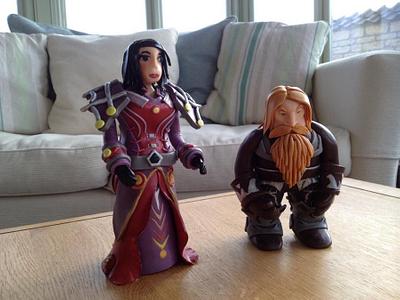 World of Warcraft Figurines - Cake by KarenSeal