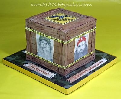 Duck Dynasty box crate cake - Cake by CuriAUSSIEty  Cakes