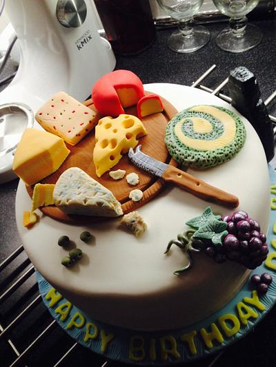 Cheese board cake.  - Cake by Claire Trainor-Hayes (Pretty Petals Cakery) 