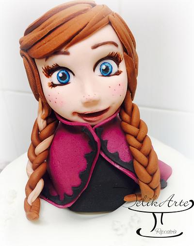 Anna & Olaf, Frozen - Cake by DelikArte