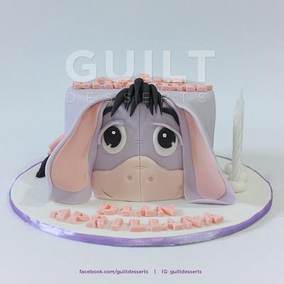 Eeyore - Cake by Guilt Desserts