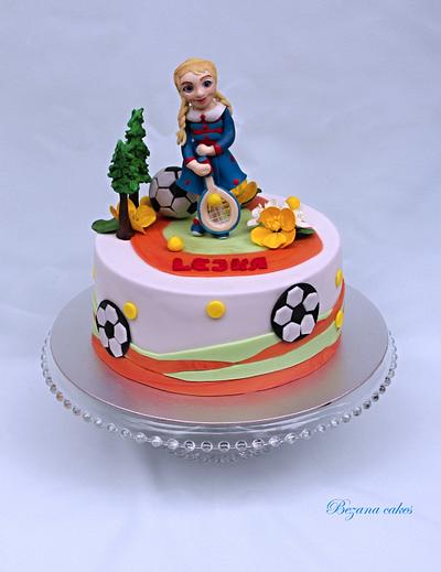 Cake for a small tennis player and football player  - Cake by Zuzana Bezakova