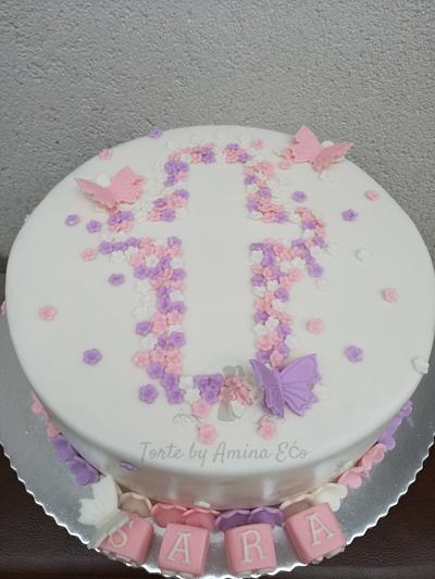 Baptism cake - Cake by Torte by Amina Eco