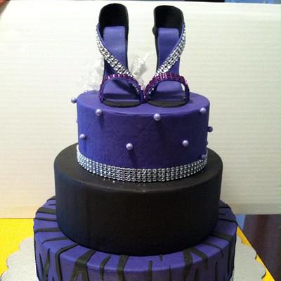 Purple and Black - Cake by Chrystal Morgan