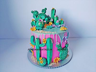 Cactus cake - Cake by Fondantfantasy