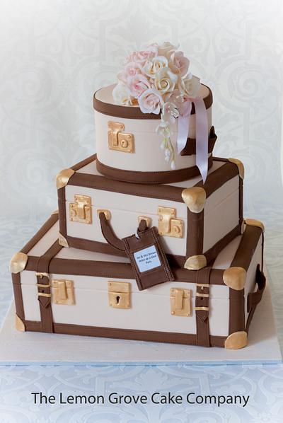 Vintage Luggage Wedding Cake - Cake by The Lemon Grove Cake Company