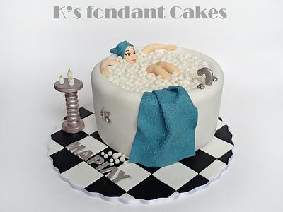 Bath Cake - Cake by K's fondant Cakes