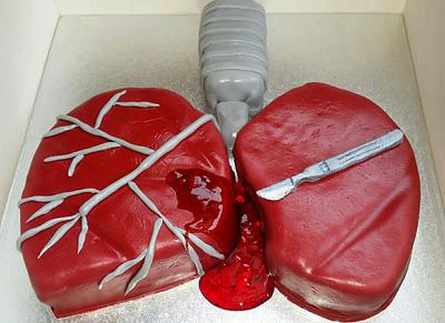 pair of lungs cake - Cake by Erik Cortez