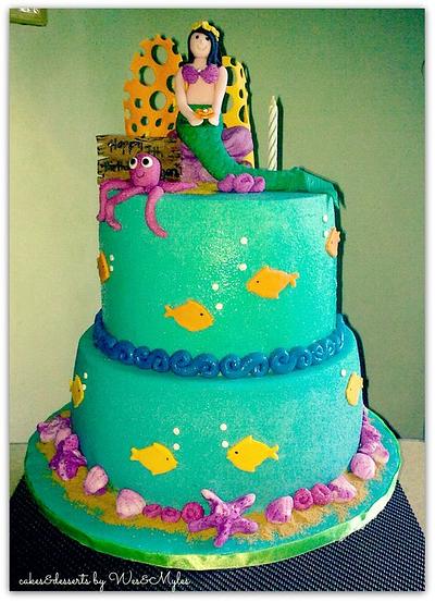 Mermaid/under the Sea themed Cake - Cake by Tina Salvo Cakes