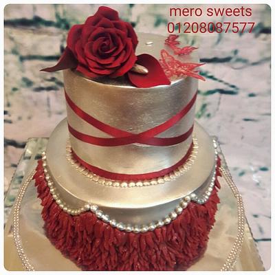 Engagement cake - Cake by Meroosweets