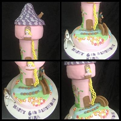 Tangled tower  - Cake by Kirstie's cakes
