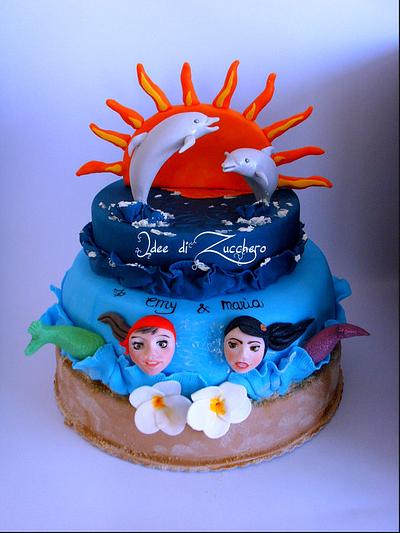 sun & sea - Cake by Olma Iacono