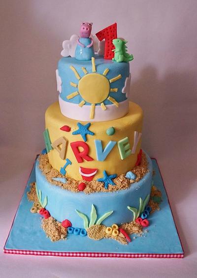 George Pig @ the beach - Cake by Cake Wonderland