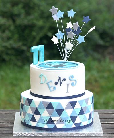 Boy Mosaic Birthday Cake - Cake by ivana57
