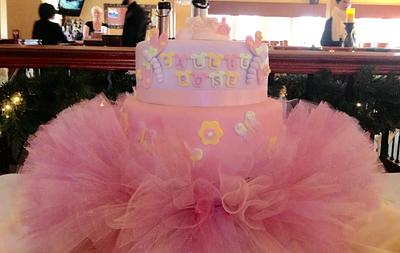 Baby shower tutu cute! - Cake by Sugared Tiers 
