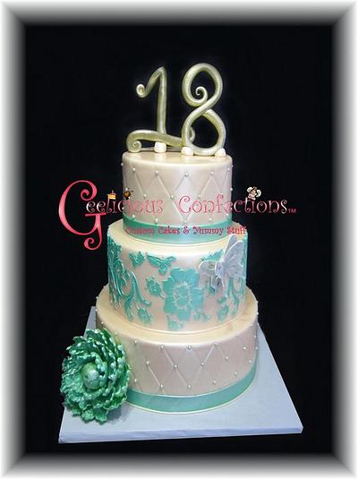 An 18th Birthday - Cake by Geelicious Confections