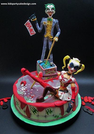 Joker & Hayley Queen - Cake by Maria  Teresa Perez
