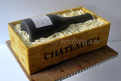Wine Bottle Cake - Cake by Lenka M.