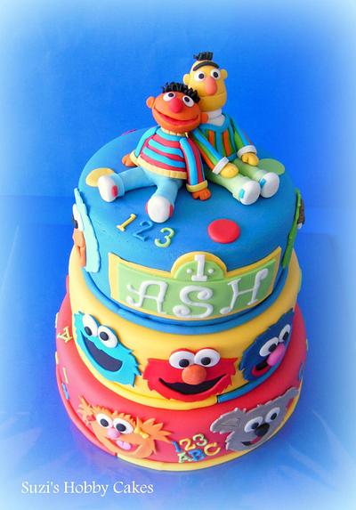 Sesame street 1st b'day cake - Cake by Suzi