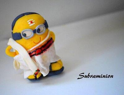 Subraminion ( minion as tambrahm)  - Cake by Divya iyer