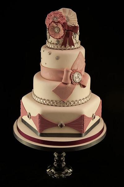 Anna Karenina inspired wedding cake - Cake by Kathryn