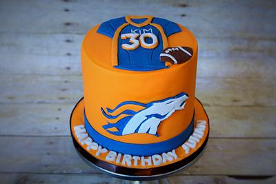 A Bronco's Birthday  - Cake by Not Your Ordinary Cakes