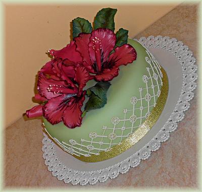 Hibiscus - Cake by Mischell