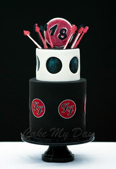 Foo Fighters themed cake - Cake by JoBP