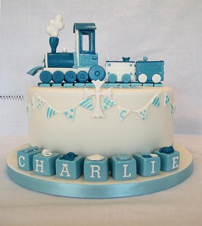 Charlie's Christening - Cake by Jayne Worboys