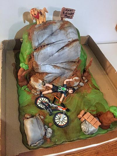 Mountain biking cake - Cake by Coffelover