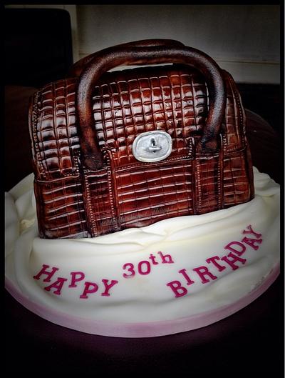 The Brown Handbag - Cake by Michelle Singleton