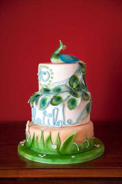 Blue peacocks cake - Cake by Simona Garaldi