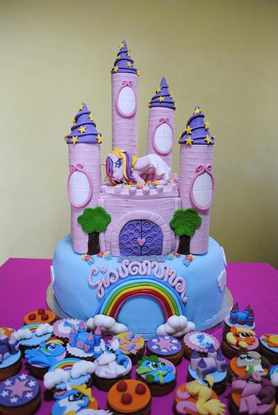 My little Pony Cake & Cupcakes - Cake by Nancy La Rosa