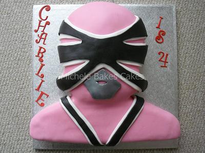 Pink Power Ranger - Cake by MicheleBakesCakes