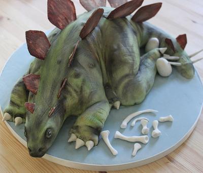 Sculpted Dinosaur Cake - Cake by Sugar Spice