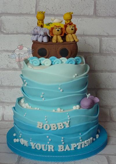 Noah's Ark Christening Cake - Cake by The One Who Bakes