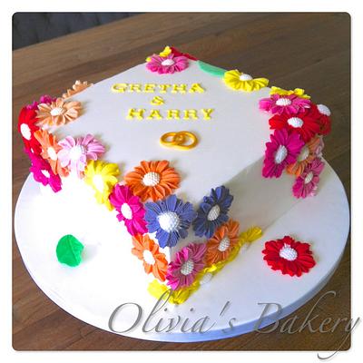 50th wedding anniversary - Cake by Olivia's Bakery